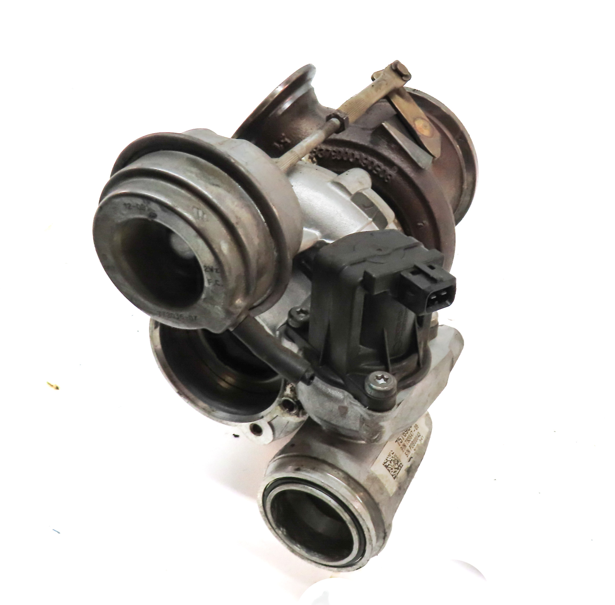 08-14 BMW 550i 750i X5 X6 (E70 E71 F01 F10) 4.4L N63 ENGINE LEFT TURBOCHARGER — exact item pictured